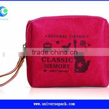 zippered pu cosmetic bag wholesale