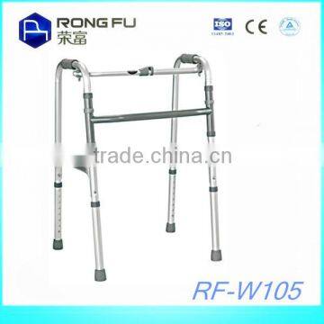 Foldable aluminum walker rollator