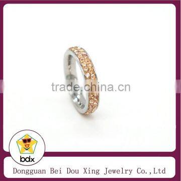 2015 Fashion Personalized Rose Gold Cubic Zirconia Eternity Ring