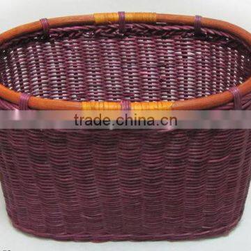 purple oval laundry basket