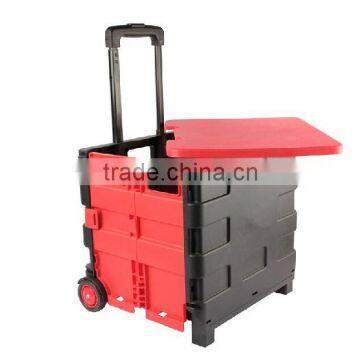 High quality Plastic Folding Shopping Cart/ Foldable Shopping Trolley
