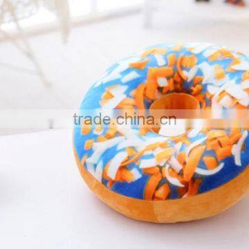 Donut Pillow,Various types custom plush stuffed cotton food pillow donut pillows