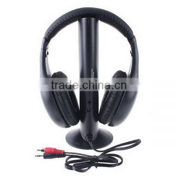 Promotion 5in1 Wireless Headphone for MP3/MP4/Iphone/Blackberry/Samsung/HTC/Smartsphones