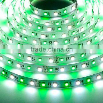 Ultra Bright 120leds/m SMD 5050 Flex RGB Led Strip With White PCB