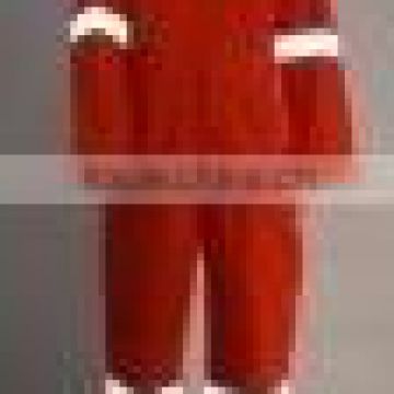 professional hi vis red jumpsuit uniform coveralls workwear