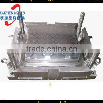 4 point hot runner plastic crate mould