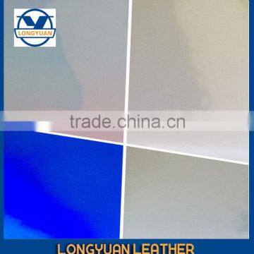 Pattern Leather With Strong Color Mirrored pu Synthetic Leather Made in Wenzhou photo-4