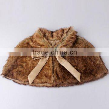 Sya hot sale new deisign fashion ladies fur collar cape