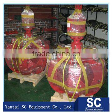 Hydraulic Crane Orange Peel Grapple Grab Bucket for loading