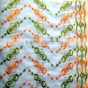 China supplier orige green bowknot African emboridery fabric