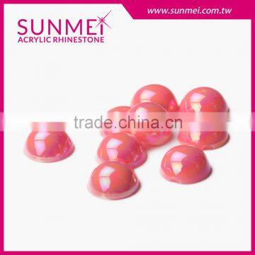 New Arrival Colorful Round Shape Garment Accessories Acrylic Stones