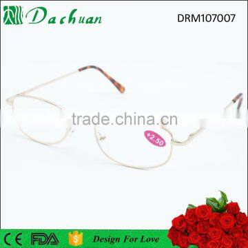Supermarket full frame cheap promotional metal reading glasses frames