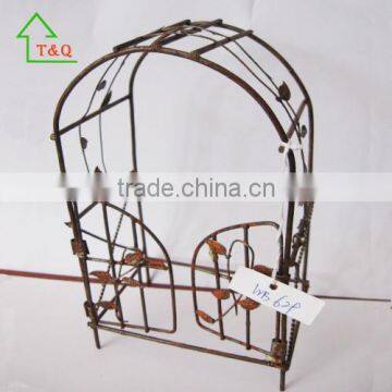 Rustic Wrought Wire Arch Miniatures Garden Furniture Door