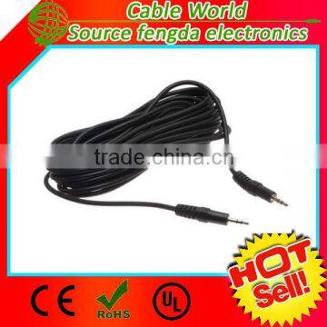 3.5mm AUX cable stereo plug Nickel plated connector