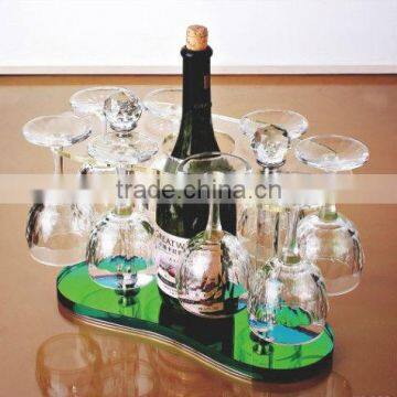 Executive crystal glass wine rack for wineglass holder(R-1452