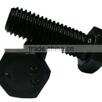 black 4.8--12.9 Grade carbon steel hex bolt