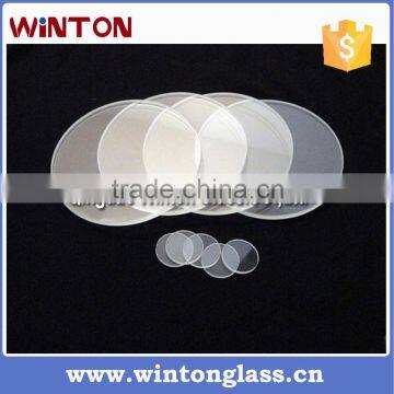 Round clear quartz lense for sighting