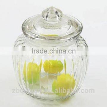 650ml Clear Glass Candy Jar with Lid