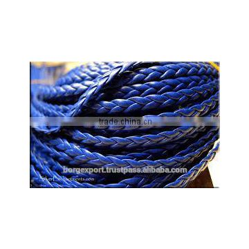 5mm Braided Leather Cords From BORG EXPORT / Genuine Leather /Braided Leather cord 5 mm