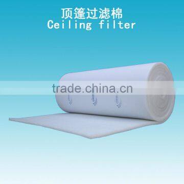 Roof cotton paint spray booth filter f5 eu5 ceiling filter media with glue