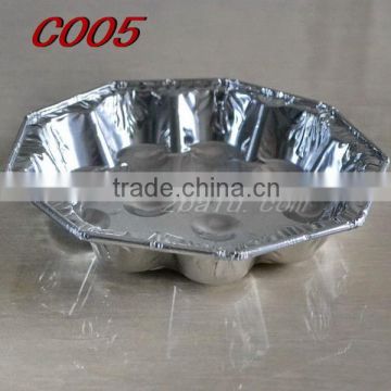 Foshan Big snail roaster aluminum foil food container C005