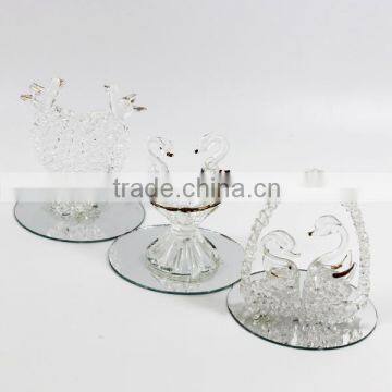 crystal blown glass animal figurines