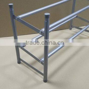 Powder Coating Grey Color 2 Tier 12 Pairs Shoe Rack With Grey Plastic Parts photo-6