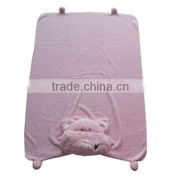 Lovely baby blanket animal heads