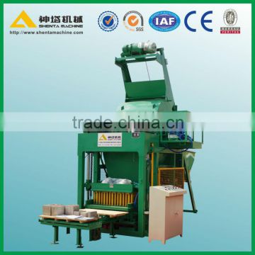 Hot sale! brick making machine with concrete mixer! Shenta QTJ5-20 used concrete brick making machine for sale