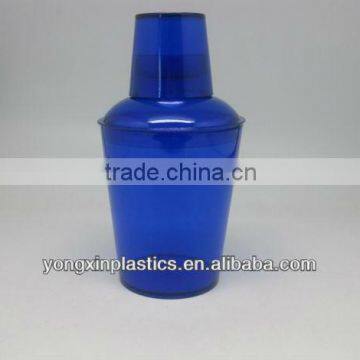 plastic colorful cocktail shakers 350ml,plastic drink shaker