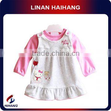 Hot selling two pieces cute kids clothing models