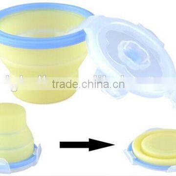 collapsible silicone cup for traveling