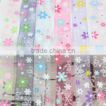 Snow Yarn Ribbon,Printed Chiffon RIbbon photo-3
