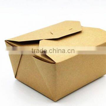 Recycle Brown Kraft Paper Food Folding Meal Box photo-2