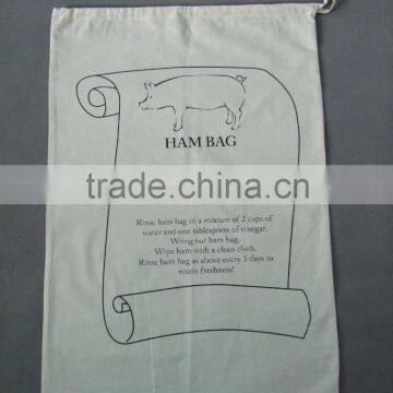 100% cotton calico ham bag shopping bag promotion bag