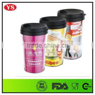 10oz DIY Paper Insert Kids Plastic Travel Mug