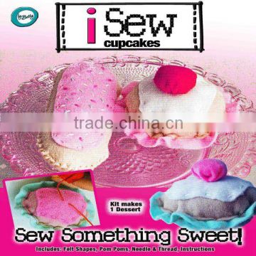 DIY cupcake sewing felt craft kit