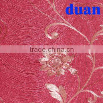 red dining room wallpaper