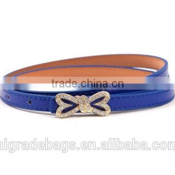 ladies thin Pu leather belt fashion