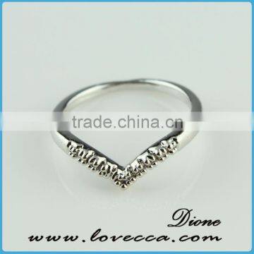 2015 new design wholesale customize zircon rings jewelry