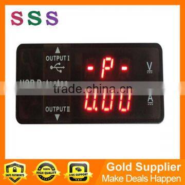 0.28"LED Dual display USB voltage 3.20-15.0v and current 0-3A detector meter