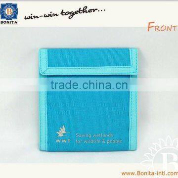 Two folds promotion polyester Wallet,