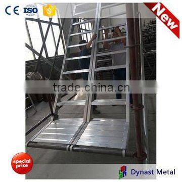 Aluminum Alloy 6061-T6 2m height 3m length 600 width scaffolding industrial portable aluminum stairs