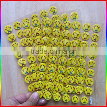 Shiny Smile Face Puffy Sticker Fashion photo-2