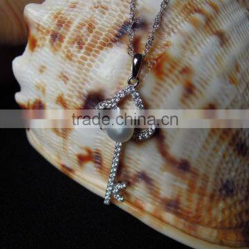 New Fashion Drop Pearl Pendant Key Style Factory Ourlet Jewelry photo-4