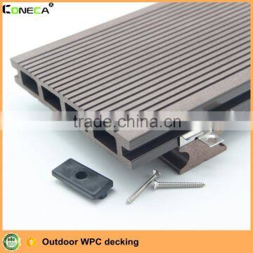 Longlife span wood plastic composite flooring Type Adjustable WPC decking terrace
