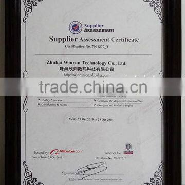 Suplier Assessment Certificate