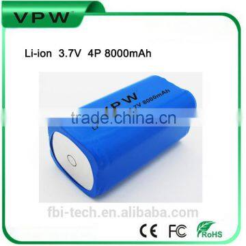 Original Factory OEM 4P Rechargeable 3.7V 8000mah 18650 Li-ion battery