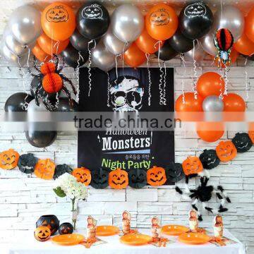 Halloween Party Supplies BALLOON Decorations Party Latex Balloons Orange Pumpkin Smiling Jack Balloons Halloween Party 12inch