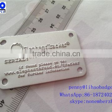 durable custom printed metal asset tag,metal logo tag